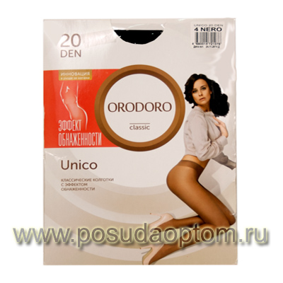 Колготки ORODORO ( Unico) 20 Den, цвет черный (nero) 5