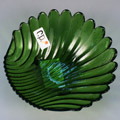 Кт 1065-GR Салатник большой Ракушка 19,5*5,5см, зеленый, тм С.Р
