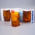 Ит 340420Q04021590 Н-р:стак.низкий Sorgente multicolor Arancio 300мл,h=107мм,d=82мм,3шт.,п/у рукав