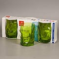 Ит 340420Q04021591 Н-р:стак.низкий Sorgente multicolor Verde 300 мл,h=107 мм,d=82 мм,3шт.,п/у рукав
