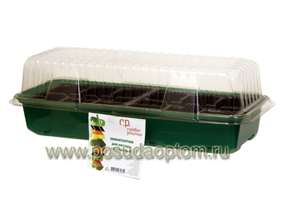 СР_АКМ-2-12 Минипарник для рассады 2-х местный 40,5*18,5 см, т.м.
