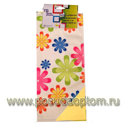 СР T30/G30-ХК Набор салфеток 2шт (принт+однотонная) 30*30 см, хэд-карт