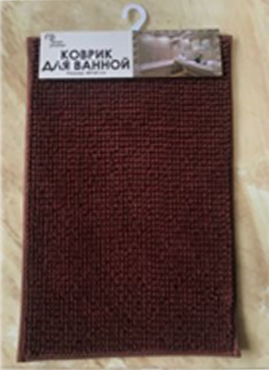 GM001-BR Коврик для ванной 40*60см, коричневый